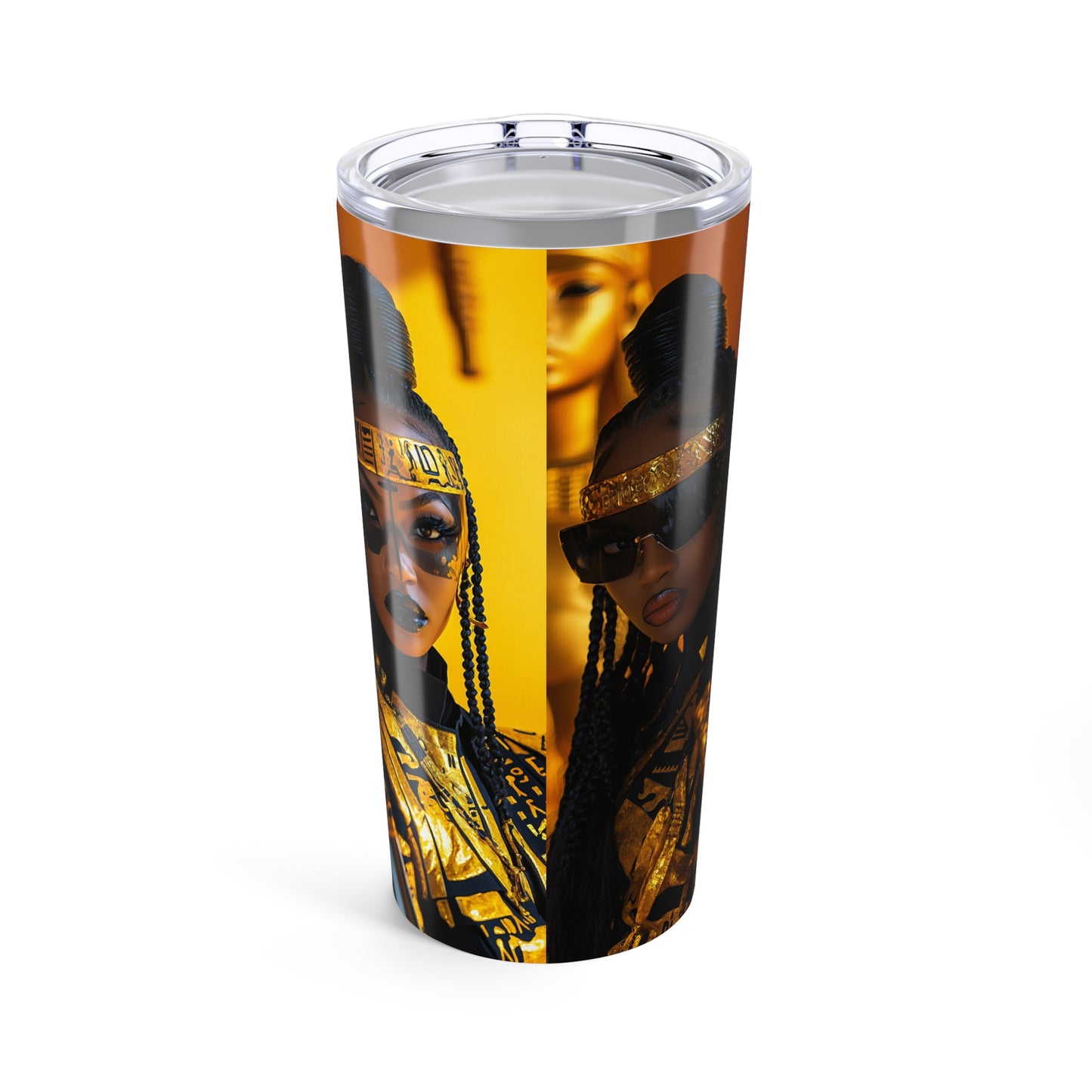 Elevated Gold Queen 20oz Tumbler - Bold Design for Empowerment and Celebration