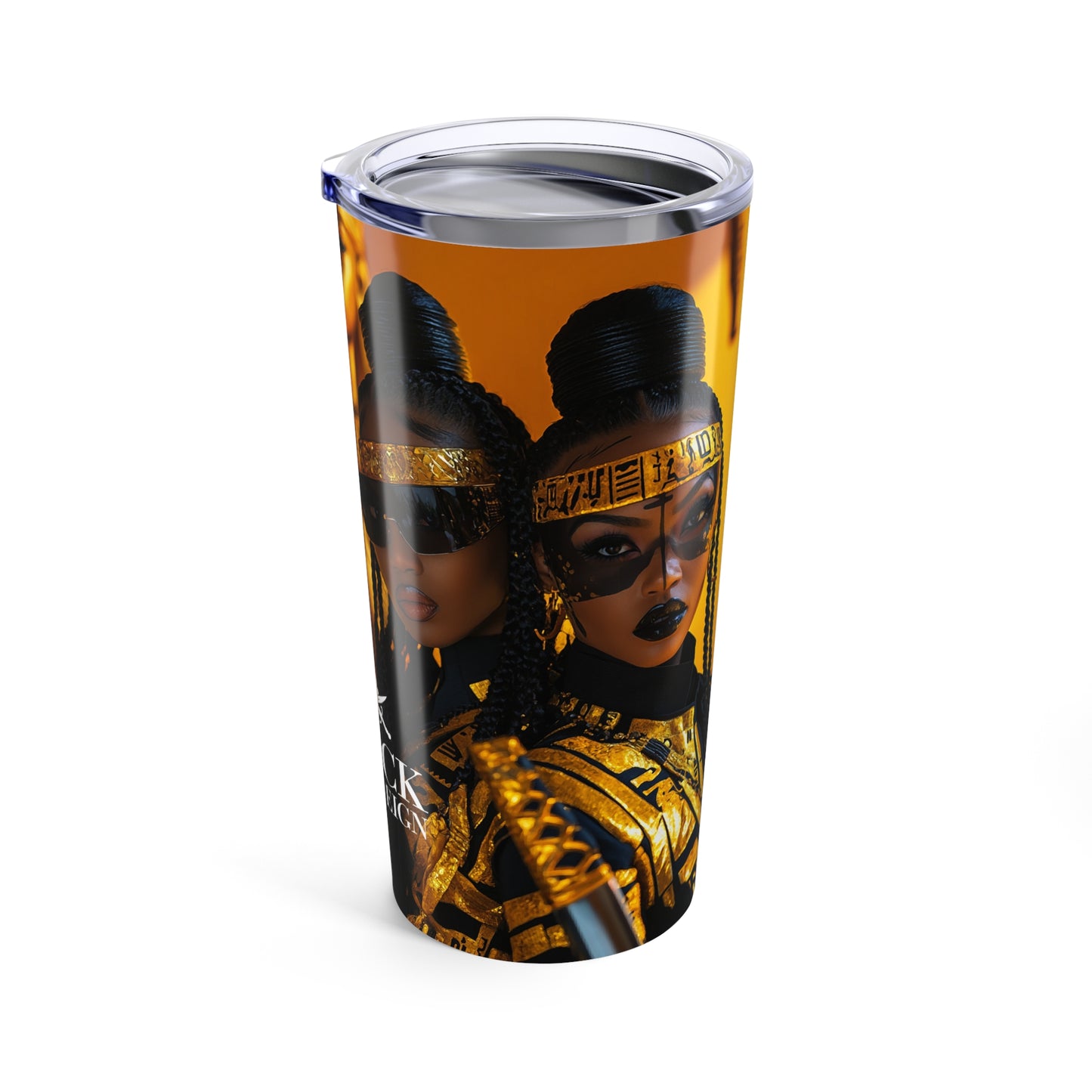 Elevated Gold Queen 20oz Tumbler - Bold Design for Empowerment and Celebration
