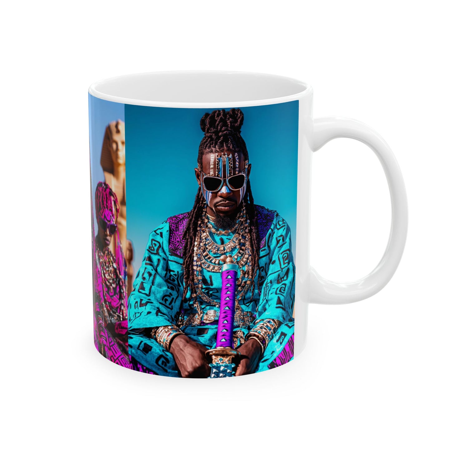 Blvck Sovereign Stylish Ceramic Mug with Bold Golden Queens Design | 11oz & 15oz