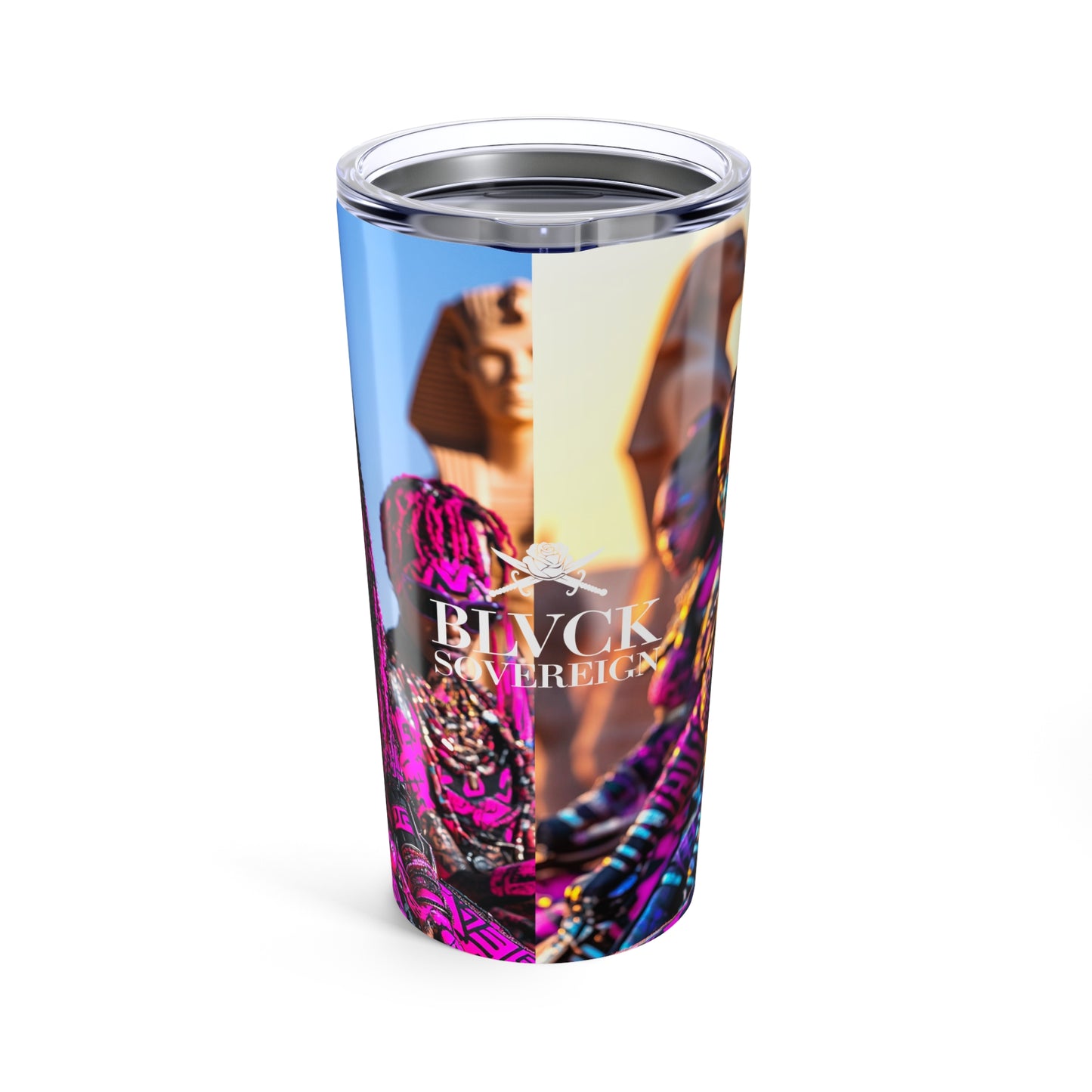 Blvck Sovereign 20oz Tumbler - Bold Design for Empowerment and Celebration