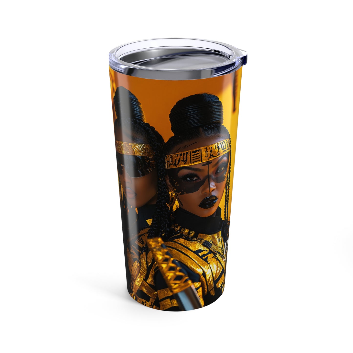 Elevated Gold Queen 20oz Tumbler - Bold Design for Empowerment and Celebration