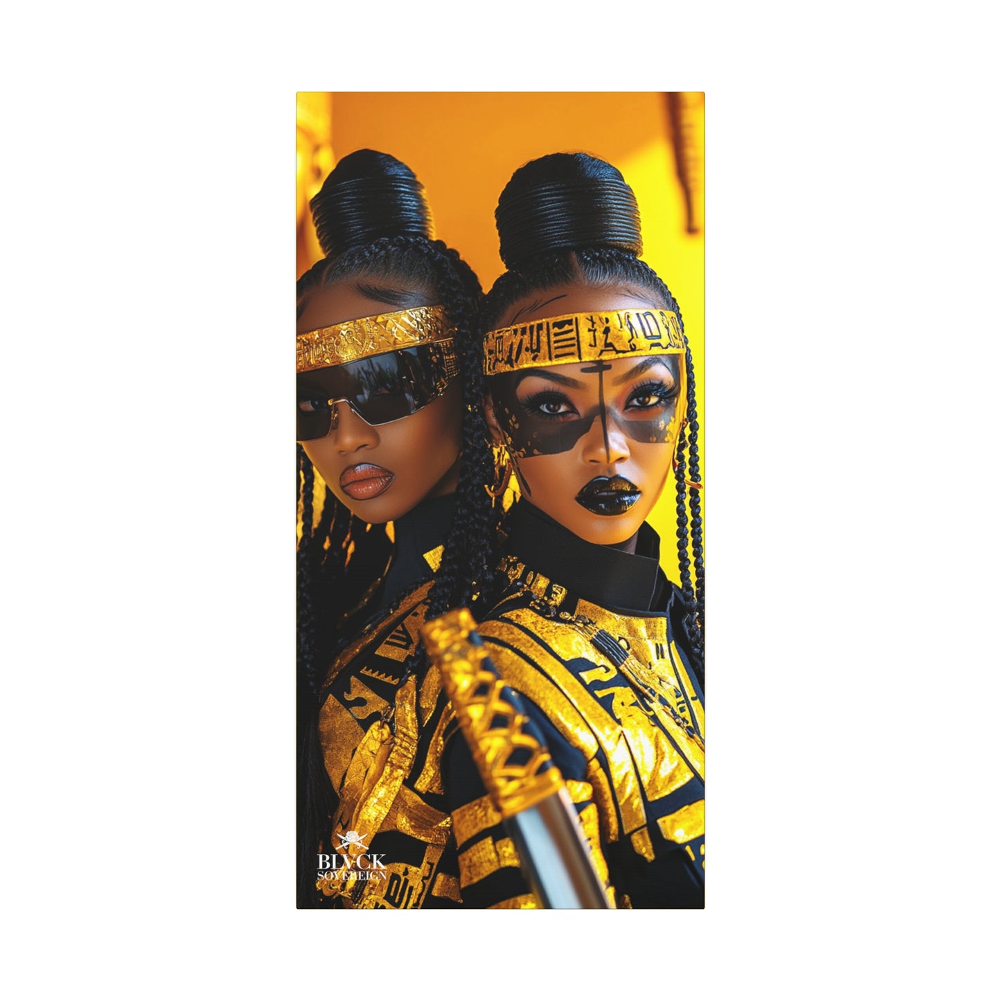 Elevated Gold Queen  Matte Canvas, Stretched, 1.25"