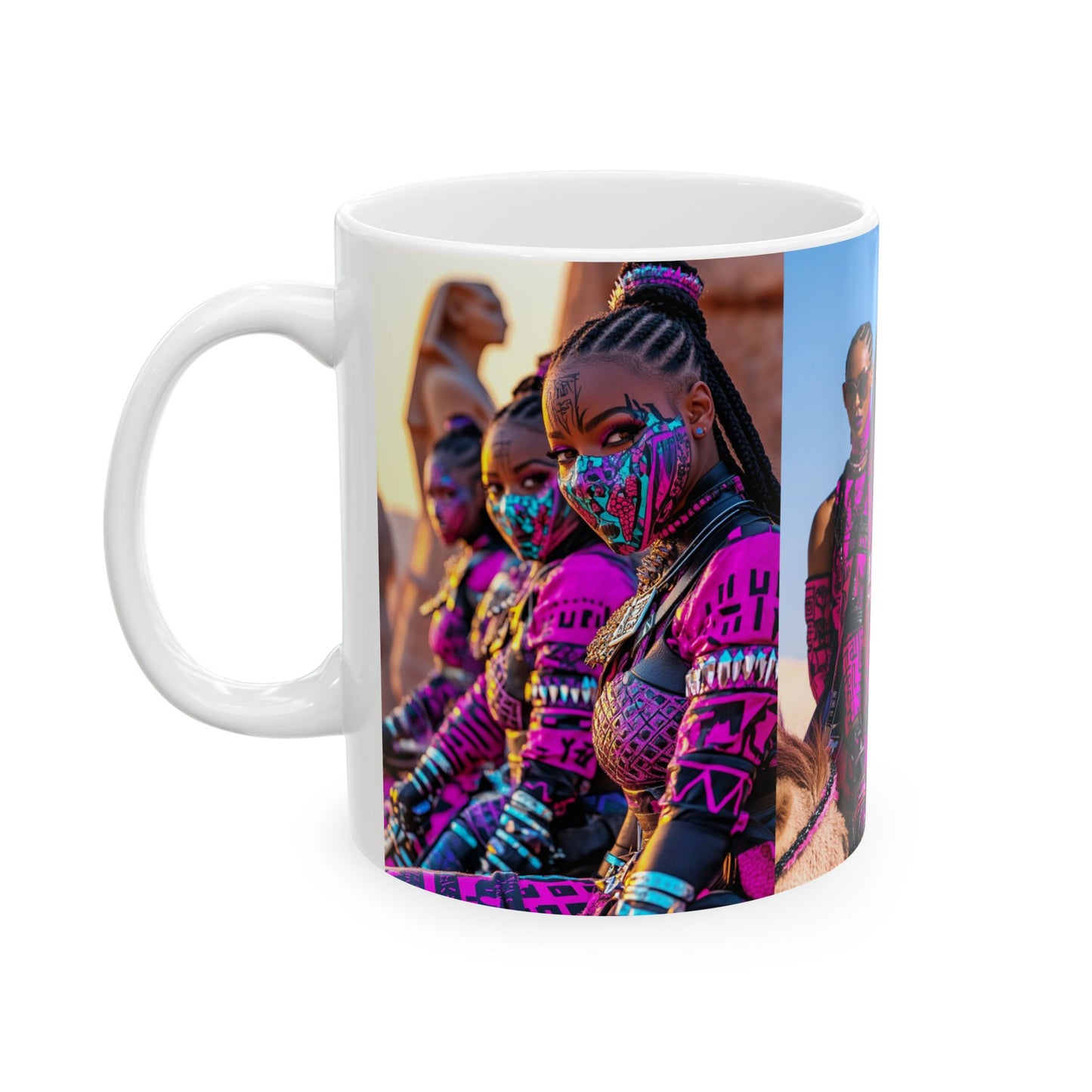 Blvck Sovereign  Stylish Ceramic Mug with Bold Golden Queens Design | 11oz & 15oz