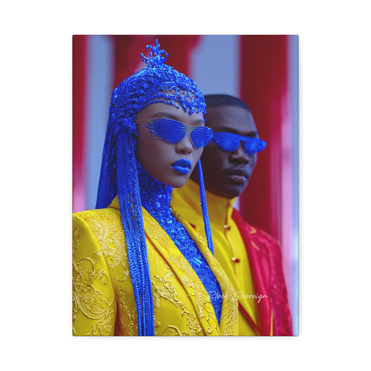 Bold Couture Portrait Canvas