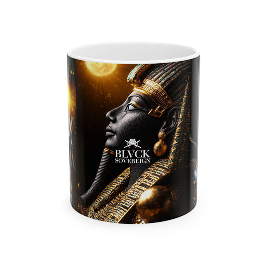 Elevated Gold King  Stylish Ceramic Mug with Bold Golden Queens Design | 11oz & 15oz